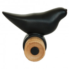 Деревянная вешалка в форме птички 115x100x95 мм, черный